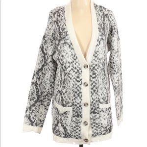 Willow and Root Snake-print Cardigan